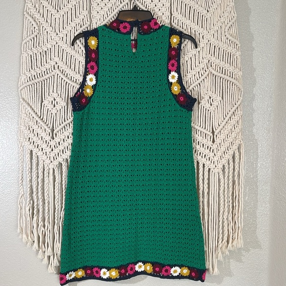 NWOT. Zara Limited Edition Crochet Mini Dress - Picture 9 of 14